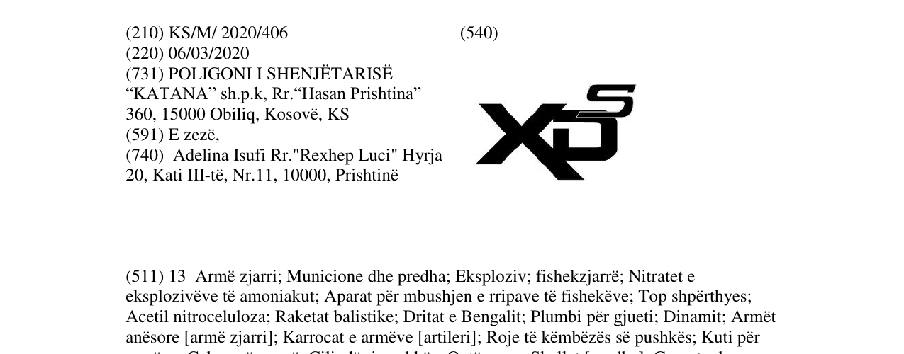 Zëri i markës XDS në buletin