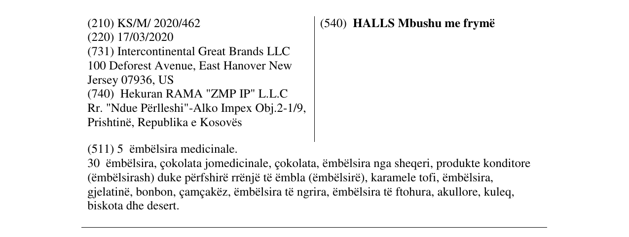 Zëri i markës HALLS Mbushu me frymë në buletin