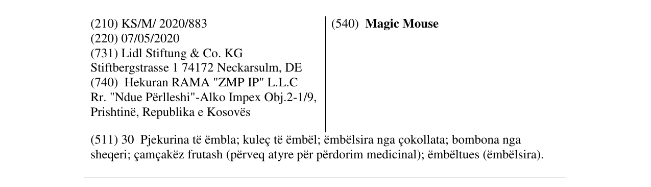 Zëri i markës Magic Mouse në buletin
