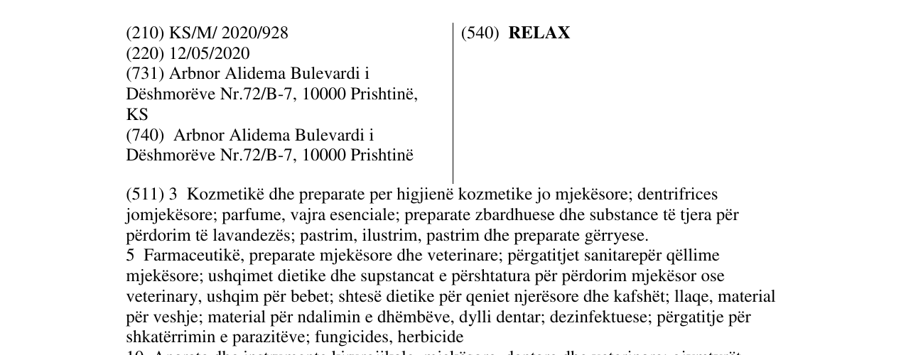 Zëri i markës RELAX në buletin