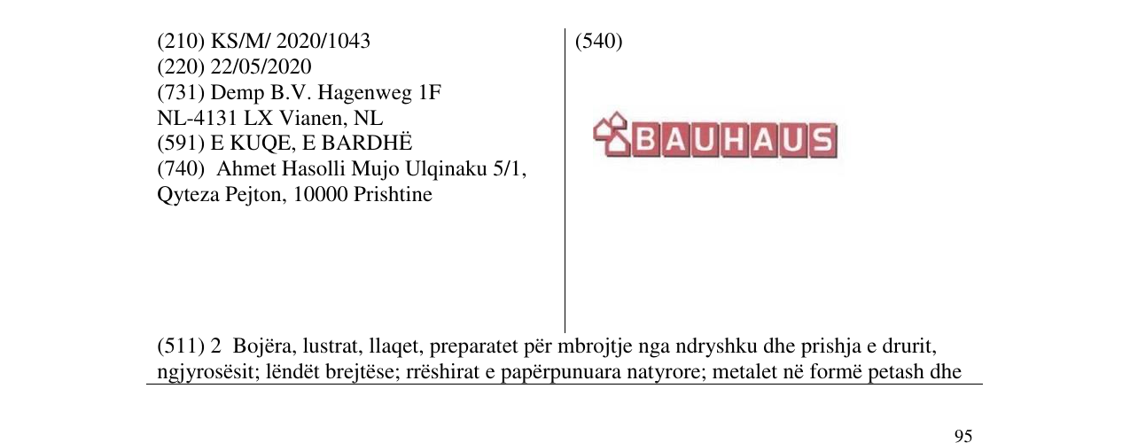 Zëri i markës BAUHAUS në buletin