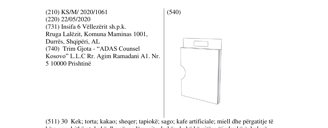 Zëri i markës INSIFA në buletin