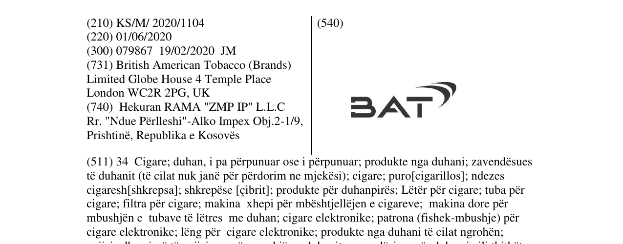 Zëri i markës BAT në buletin