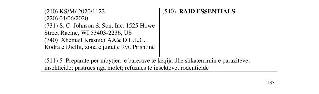 Zëri i markës RAID ESSENTIALS në buletin