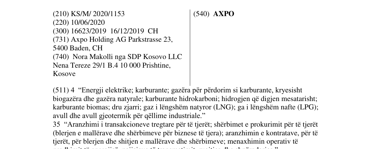 Zëri i markës AXPO në buletin