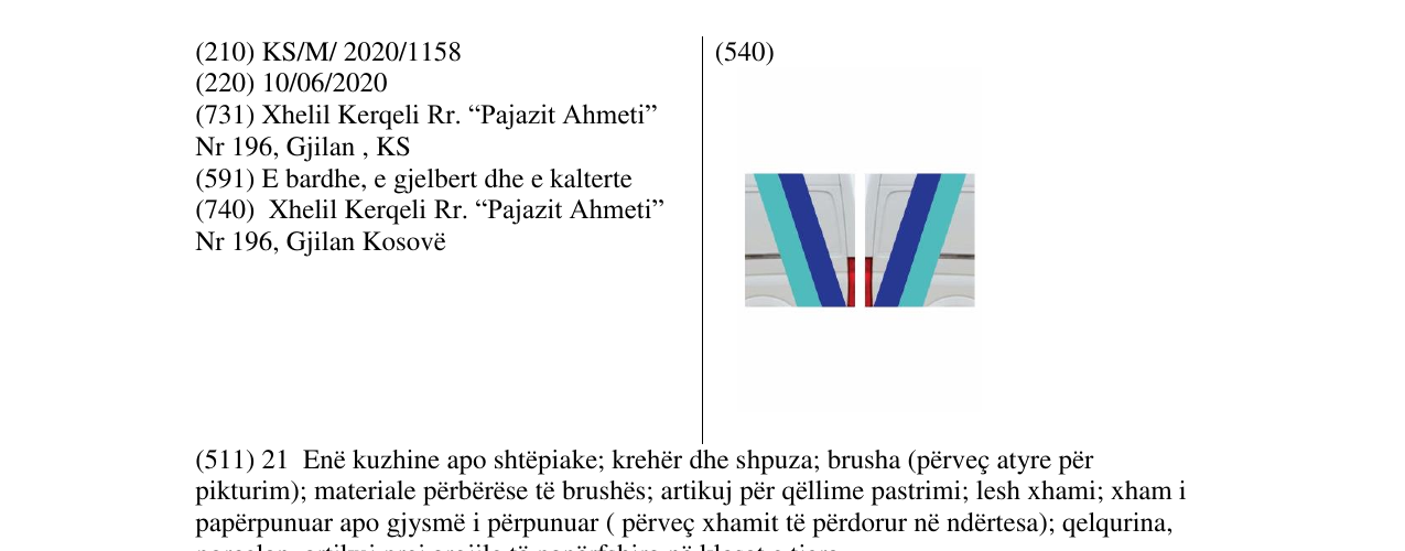 Zëri i markës GLASS në buletin