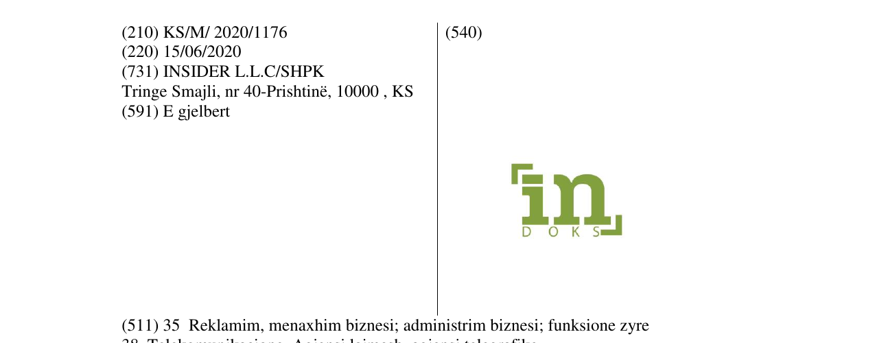 Zëri i markës IN DOKS në buletin