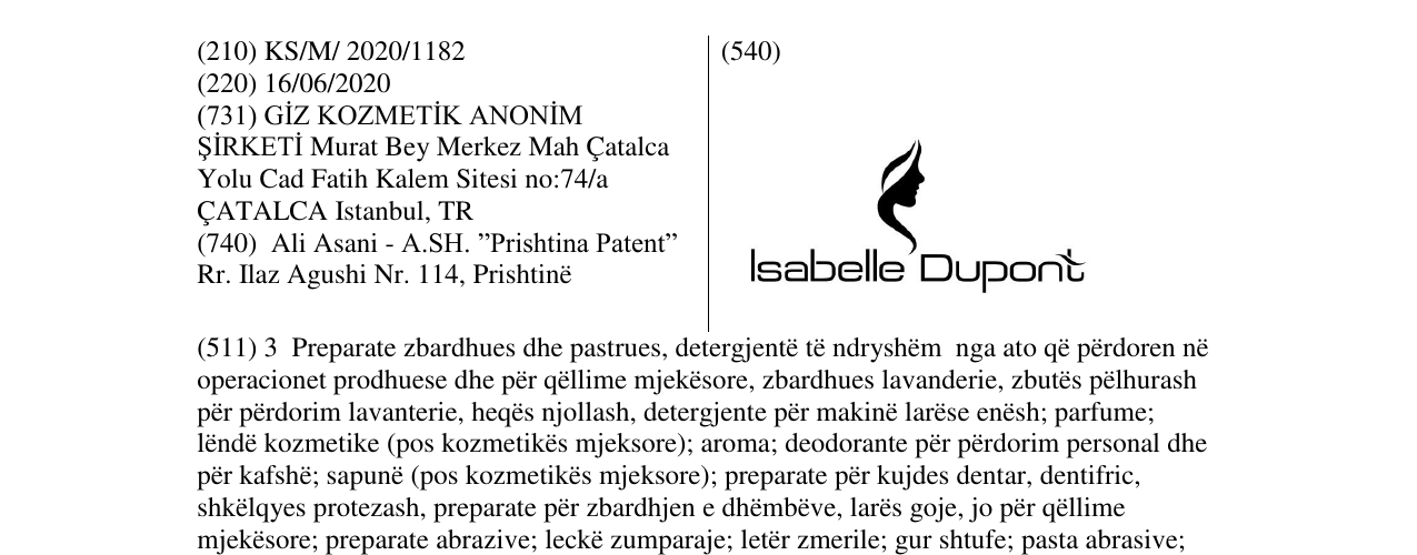 Zëri i markës Isabelle Dupont në buletin