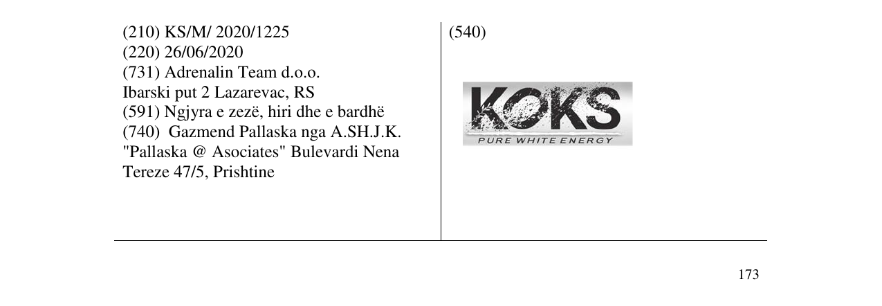 Zëri i markës KOKS në buletin