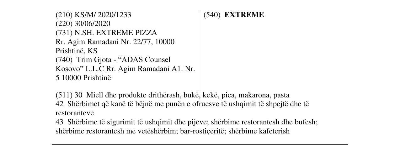 Zëri i markës EXTREME në buletin