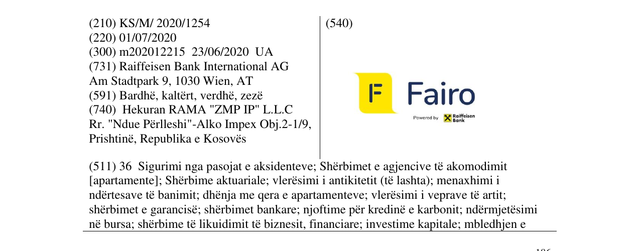 Zëri i markës FAIRO në buletin