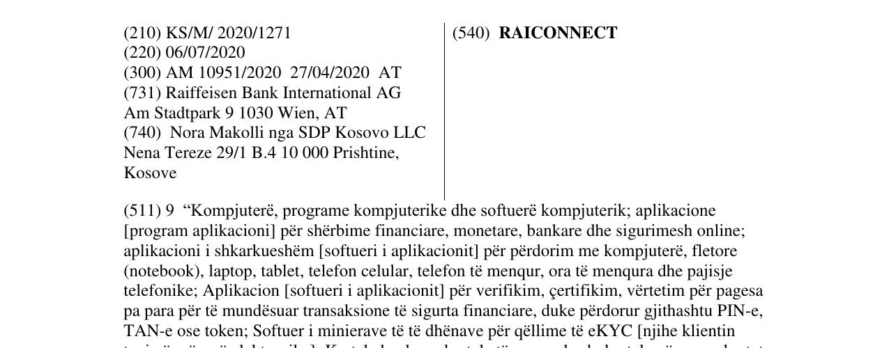 Zëri i markës RAICONNECT në buletin