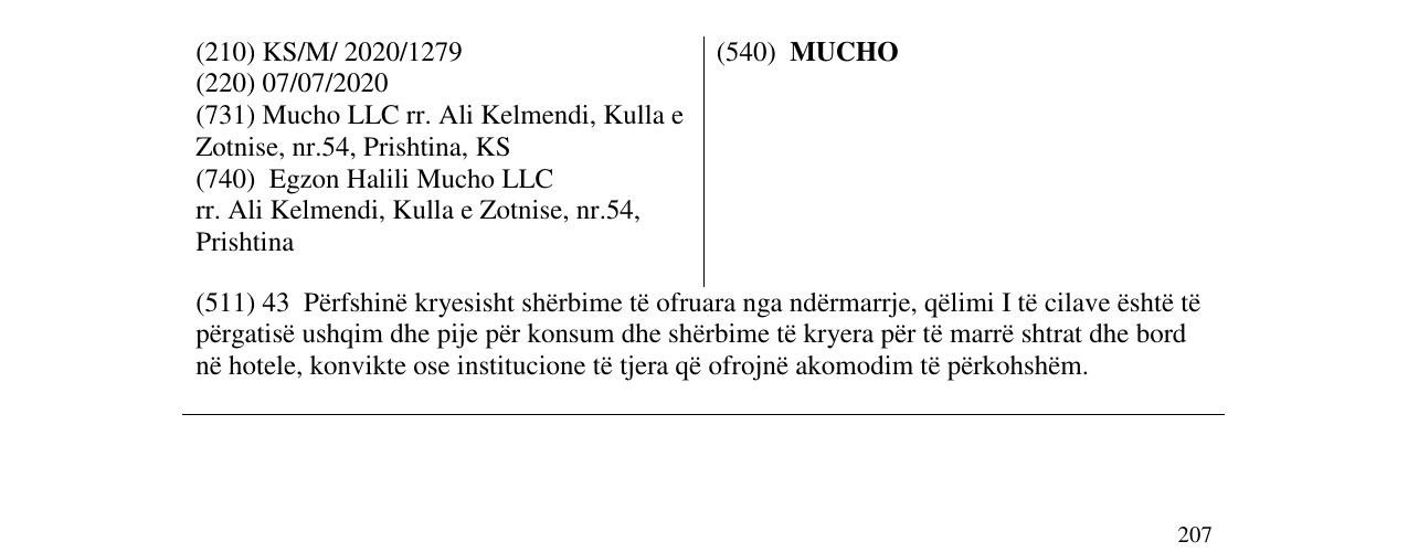 Zëri i markës MUCHO në buletin