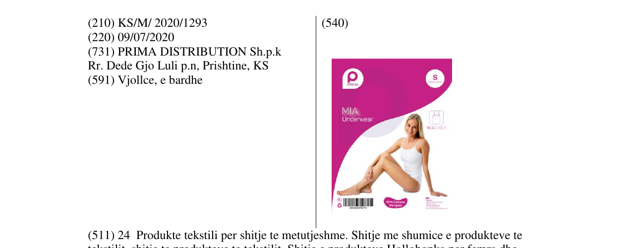 Zëri i markës PRIMA në buletin