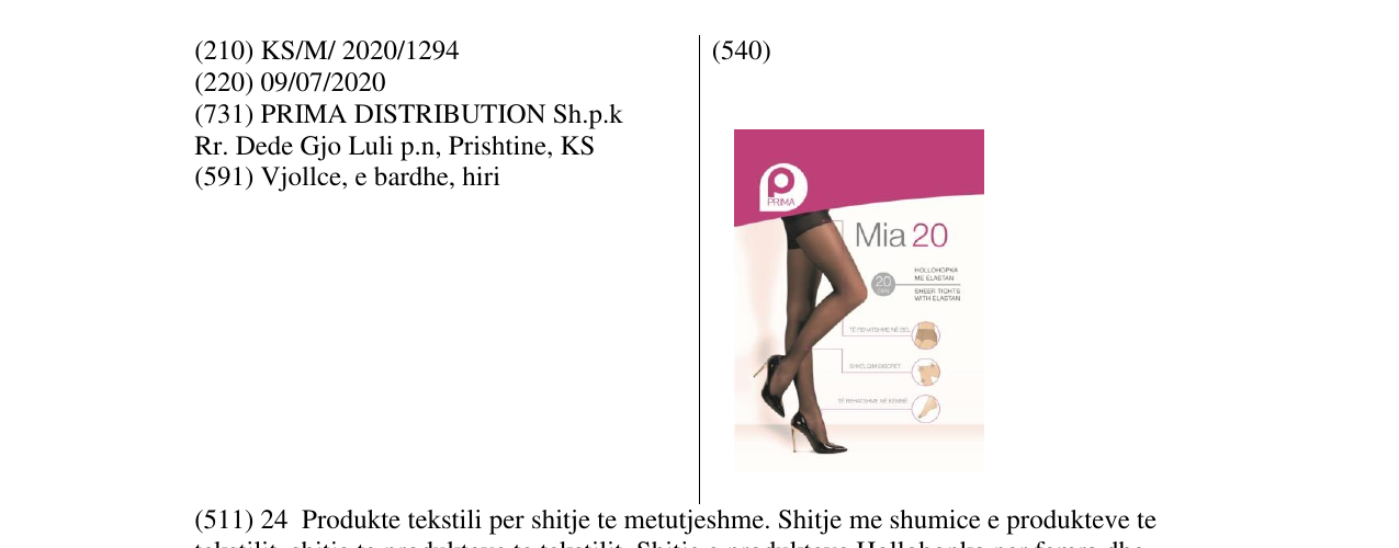Zëri i markës PRIMA në buletin