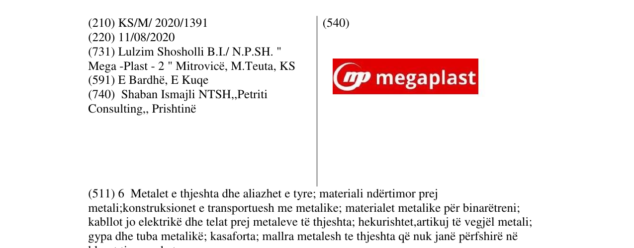 Zëri i markës megaplast në buletin