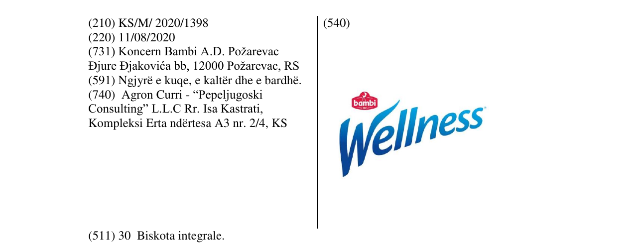 Zëri i markës BAMBI WELLNESS në buletin