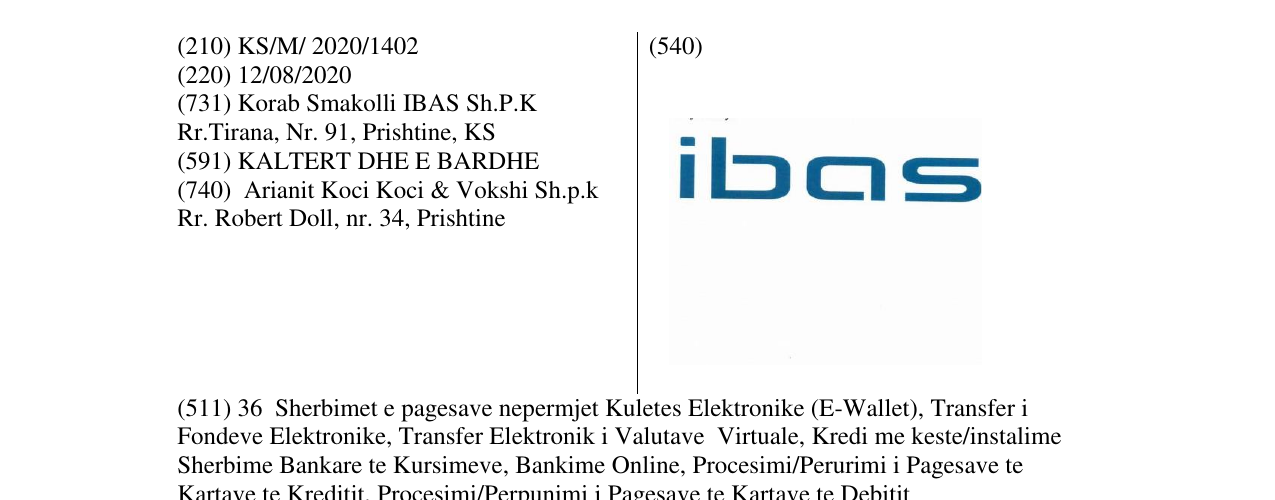 Zëri i markës IBAS në buletin