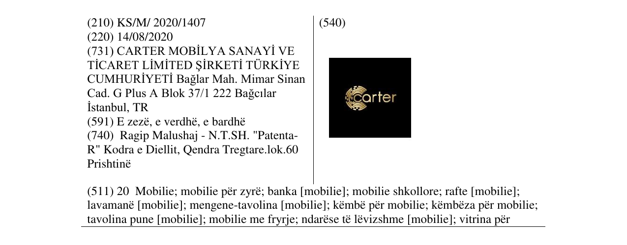 Zëri i markës Markë figurative në buletin