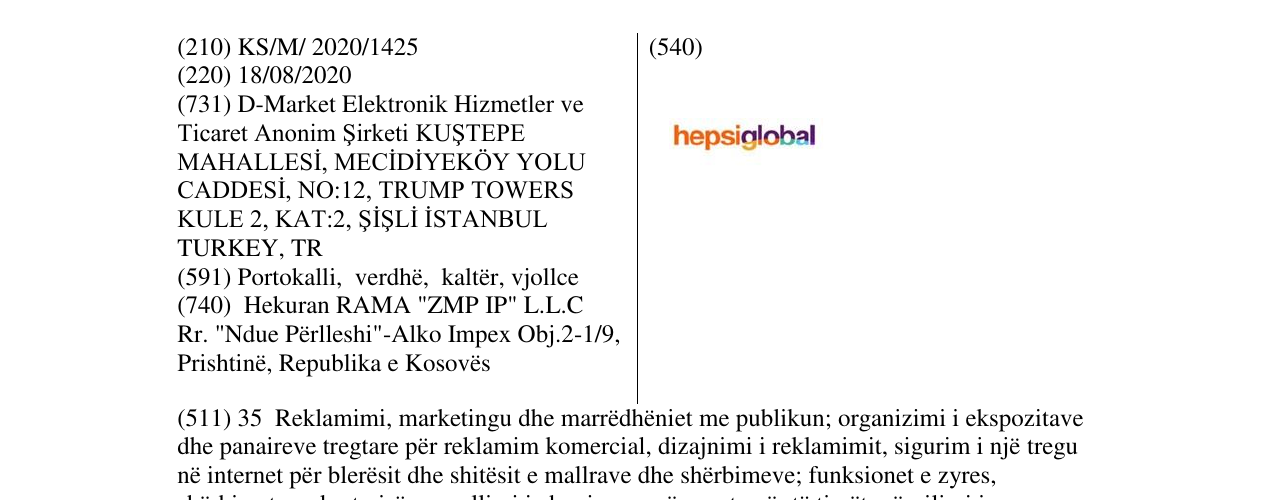 Zëri i markës hepsiglobal në buletin