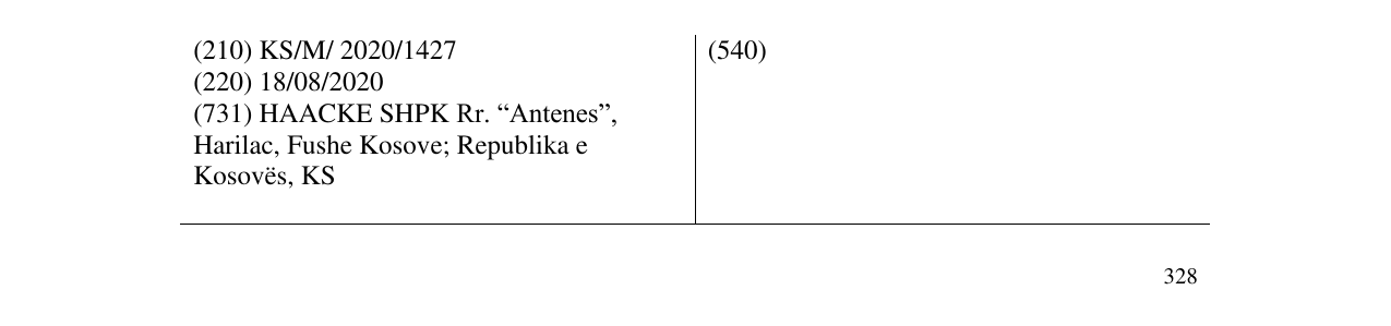 Zëri i markës HAACKE në buletin