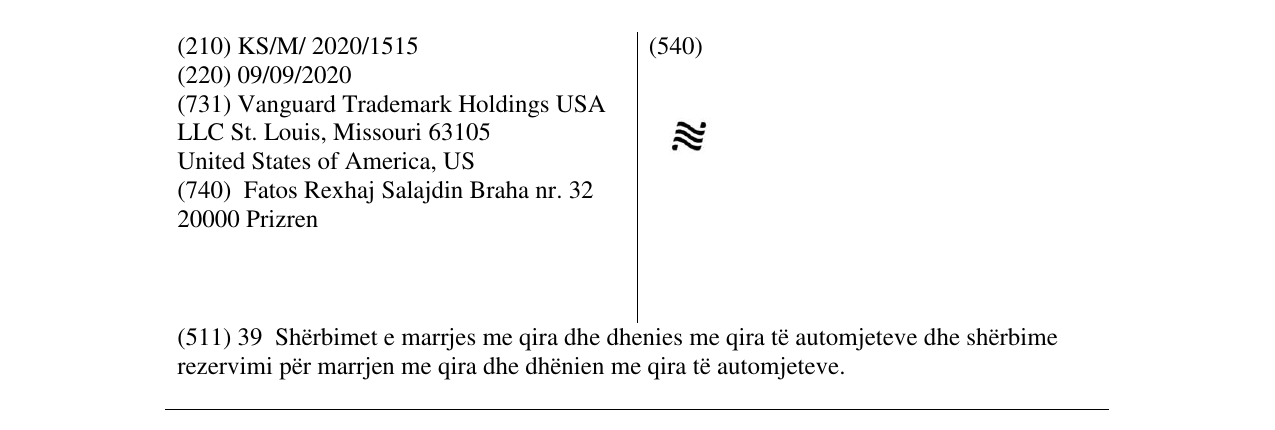 Zëri i markës Flag në buletin