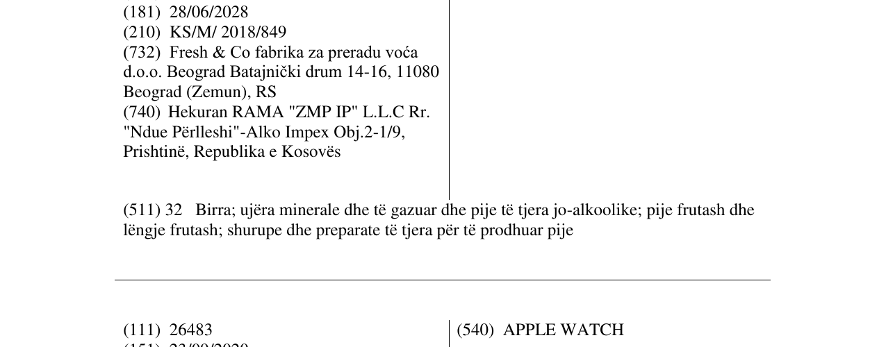 Zëri i markës JOY në buletin