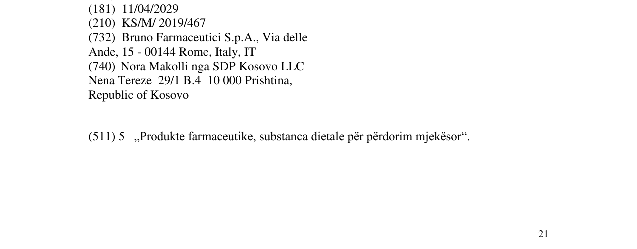 Zëri i markës CITRAK në buletin