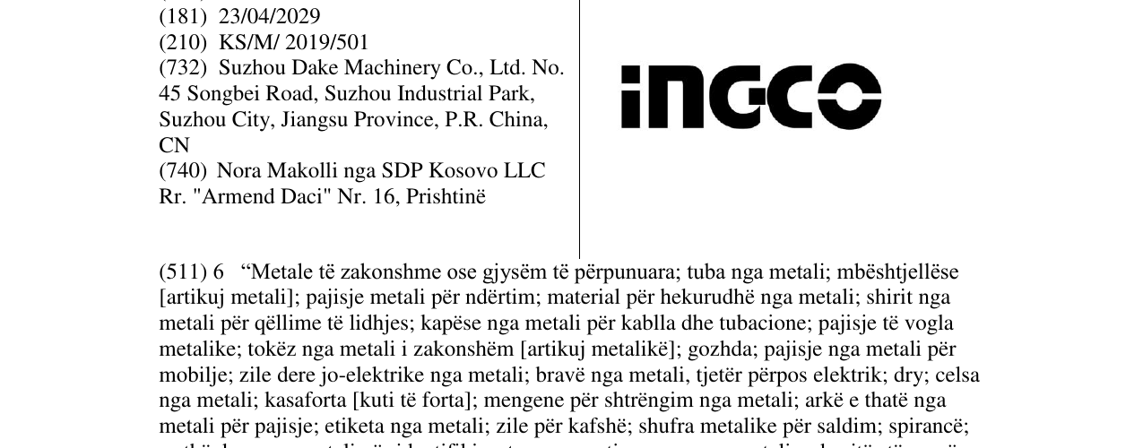 Zëri i markës inc-co në buletin