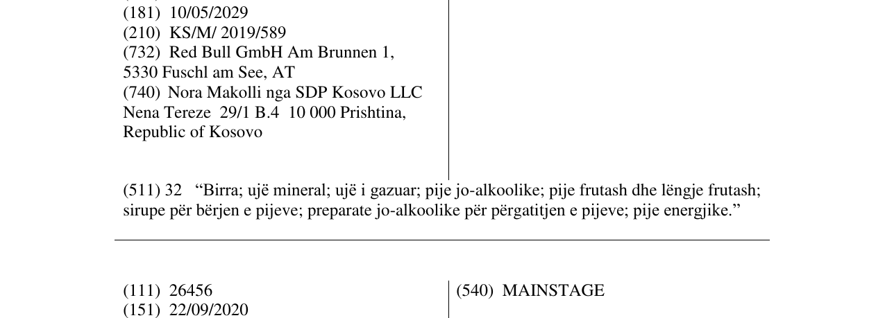 Zëri i markës GIVES YOU WINGS në buletin