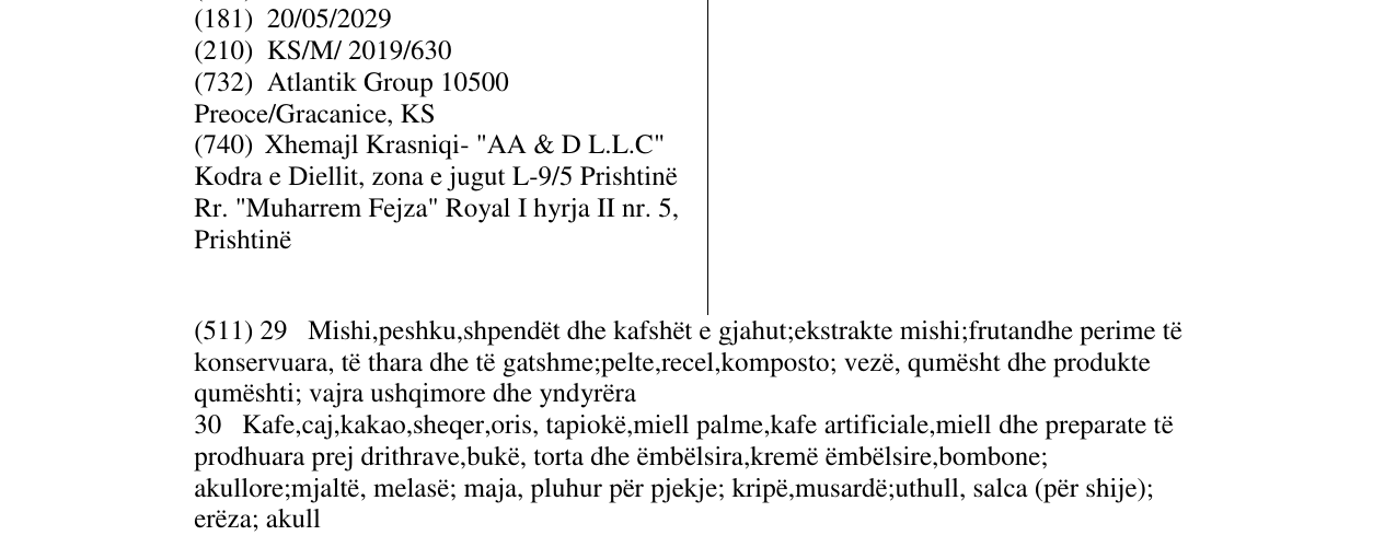 Zëri i markës ChikChak në buletin
