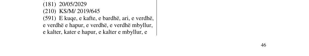 Zëri i markës Sempre në buletin