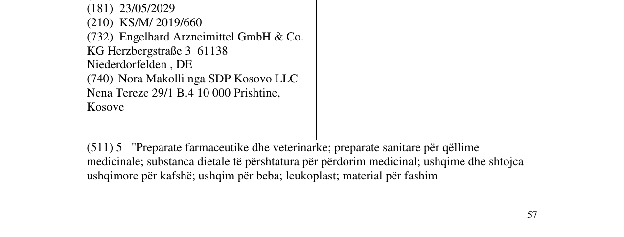 Zëri i markës SINOLPAN në buletin
