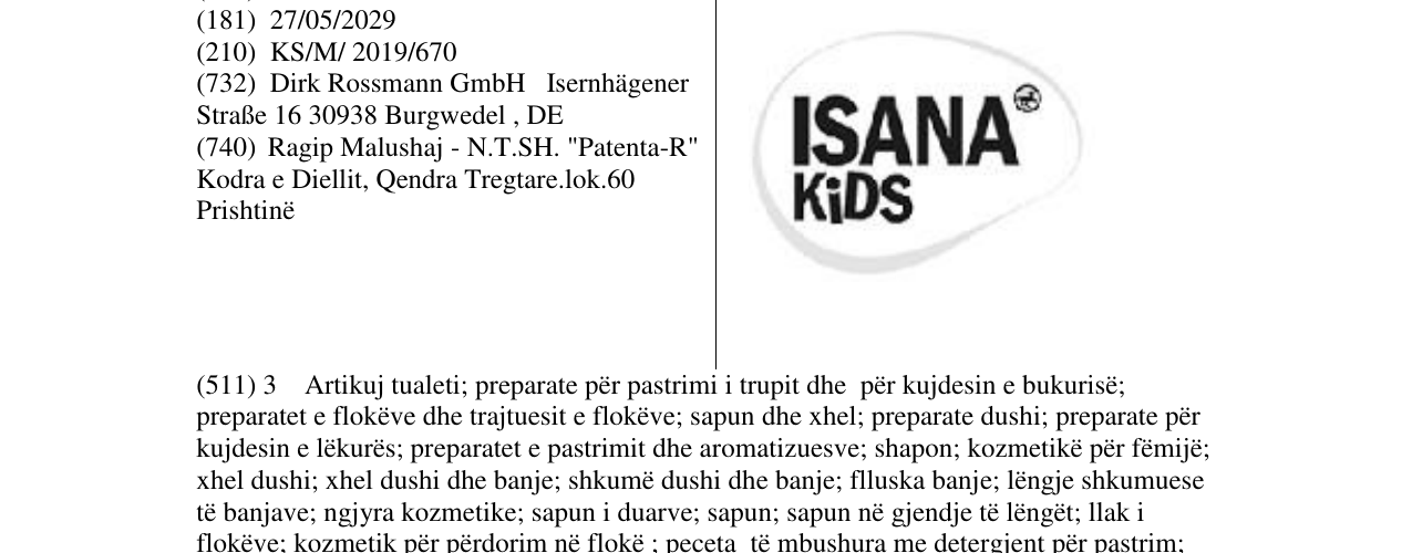 Zëri i markës ISANA KIDS në buletin