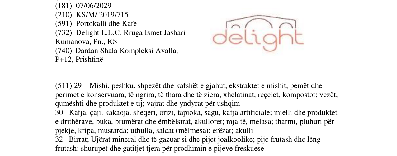 Zëri i markës delight në buletin