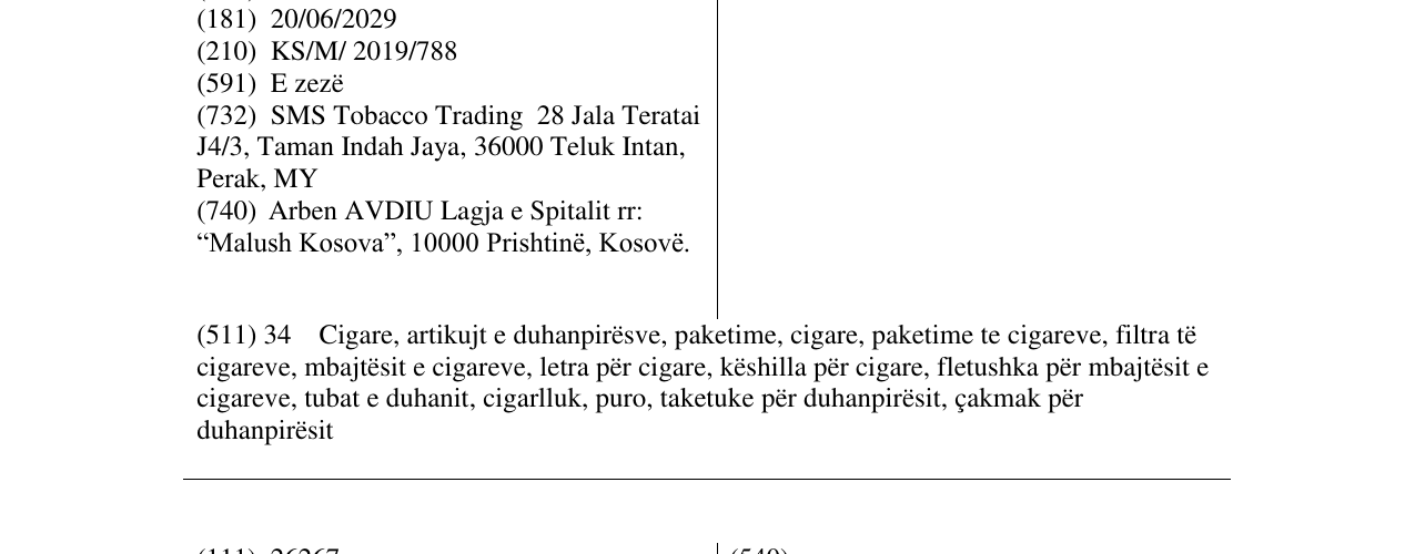 Zëri i markës MAXTRO në buletin