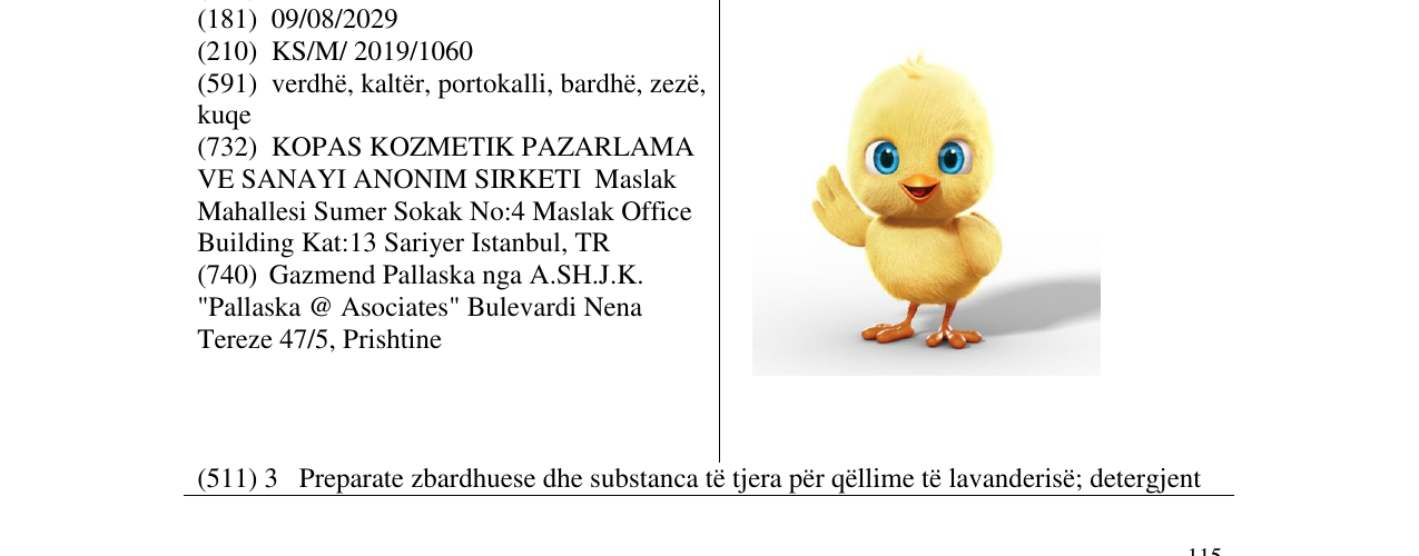 Zëri i markës Markë figurative në buletin