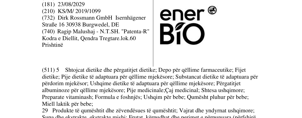 Zëri i markës enerBio në buletin