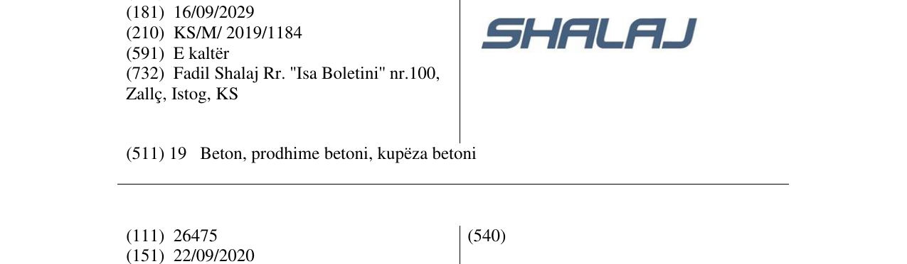 Zëri i markës SHALAJ në buletin