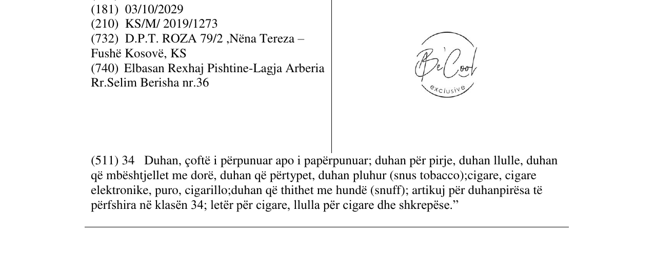 Zëri i markës BeCool në buletin