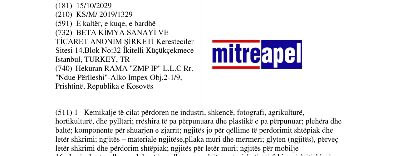 Zëri i markës mitreapel në buletin