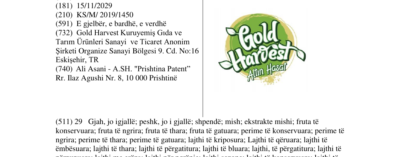 Zëri i markës Markë figurative në buletin