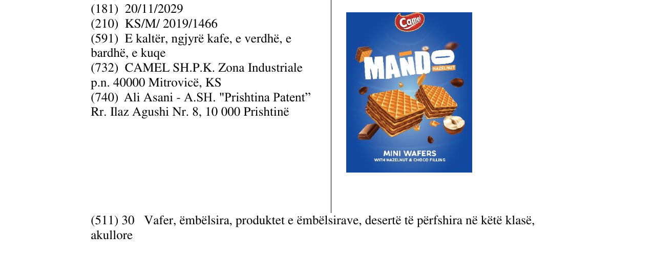 Zëri i markës MANDO në buletin