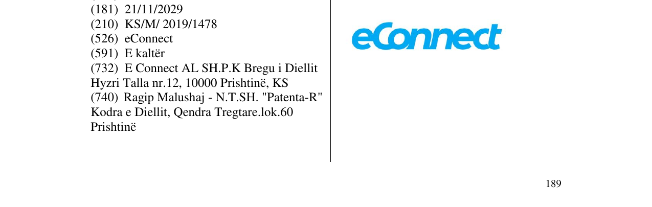 Zëri i markës eConnect në buletin