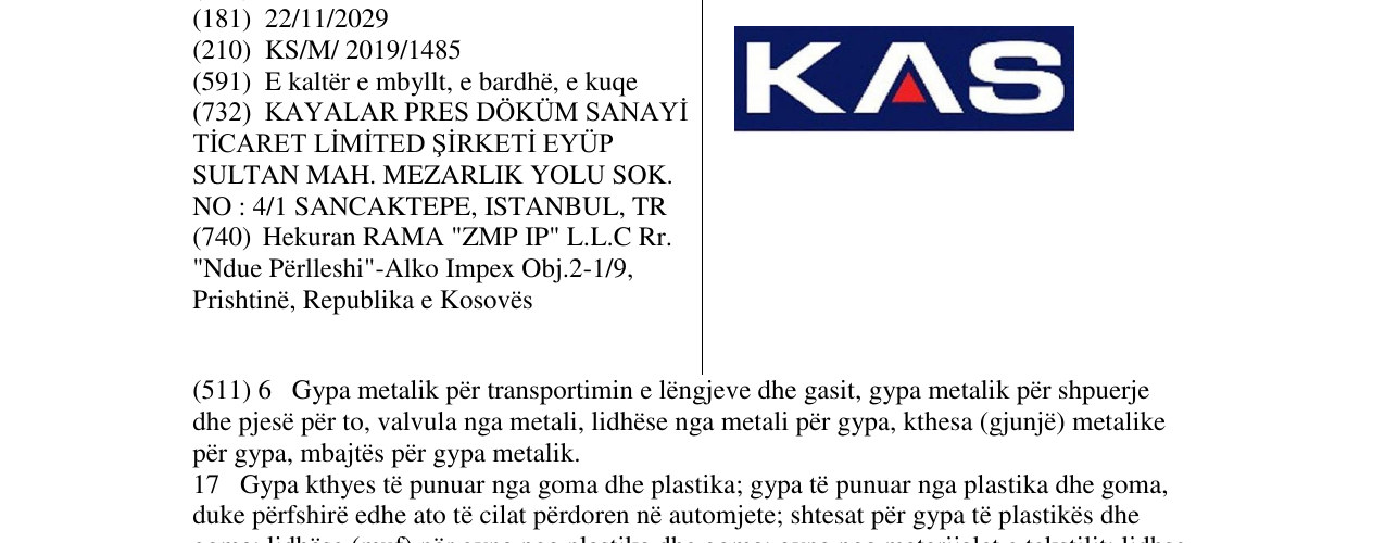 Zëri i markës KAS në buletin