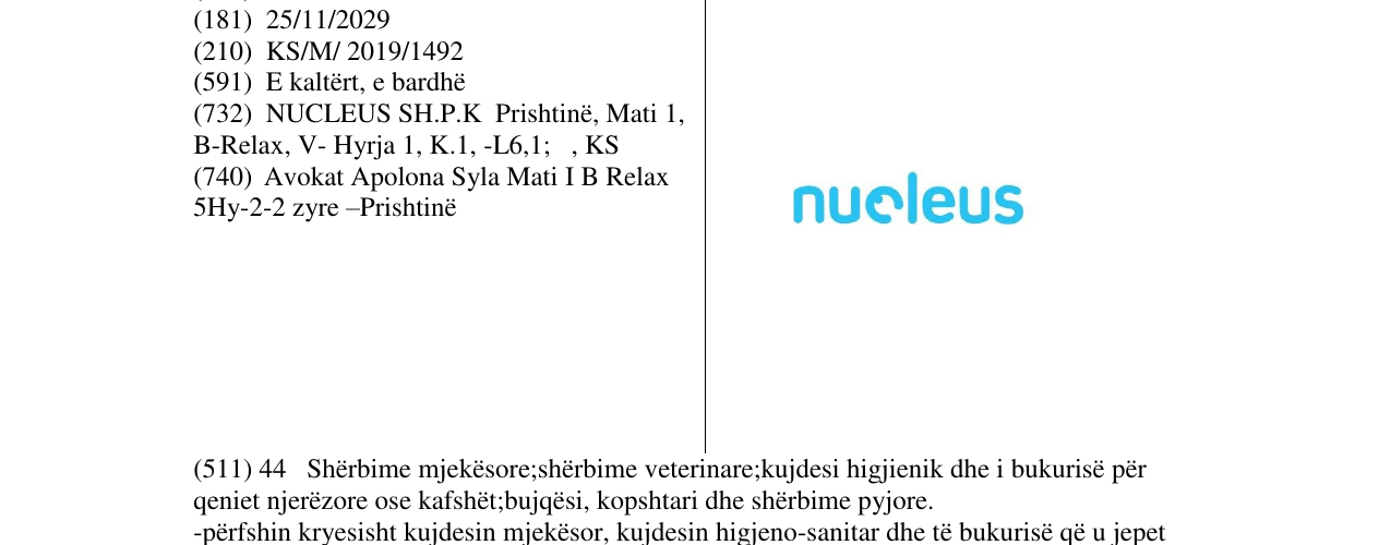 Zëri i markës nucleus në buletin