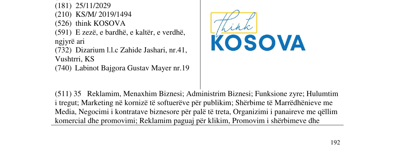 Zëri i markës think KOSOVA në buletin