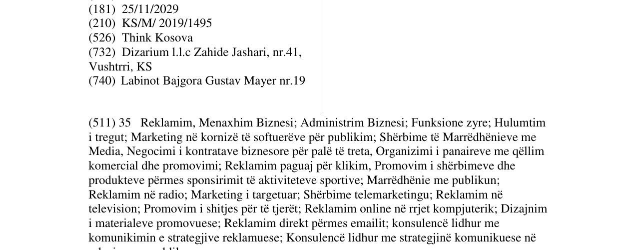 Zëri i markës Think Kosova në buletin