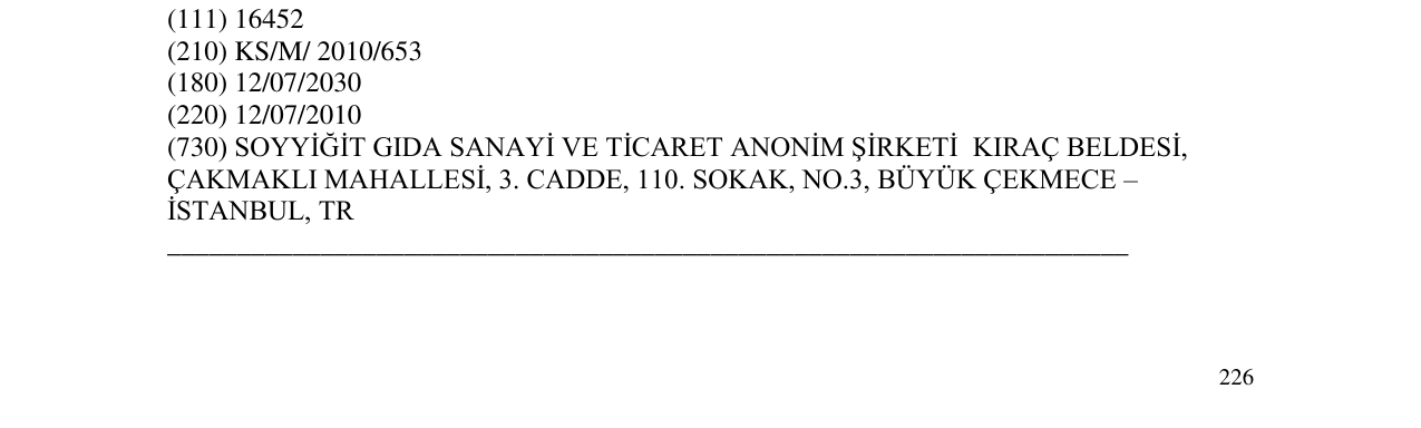 Zëri i markës Kent BORINGER TRIX në buletin