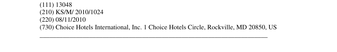 Zëri i markës CHOICE HOTELS në buletin